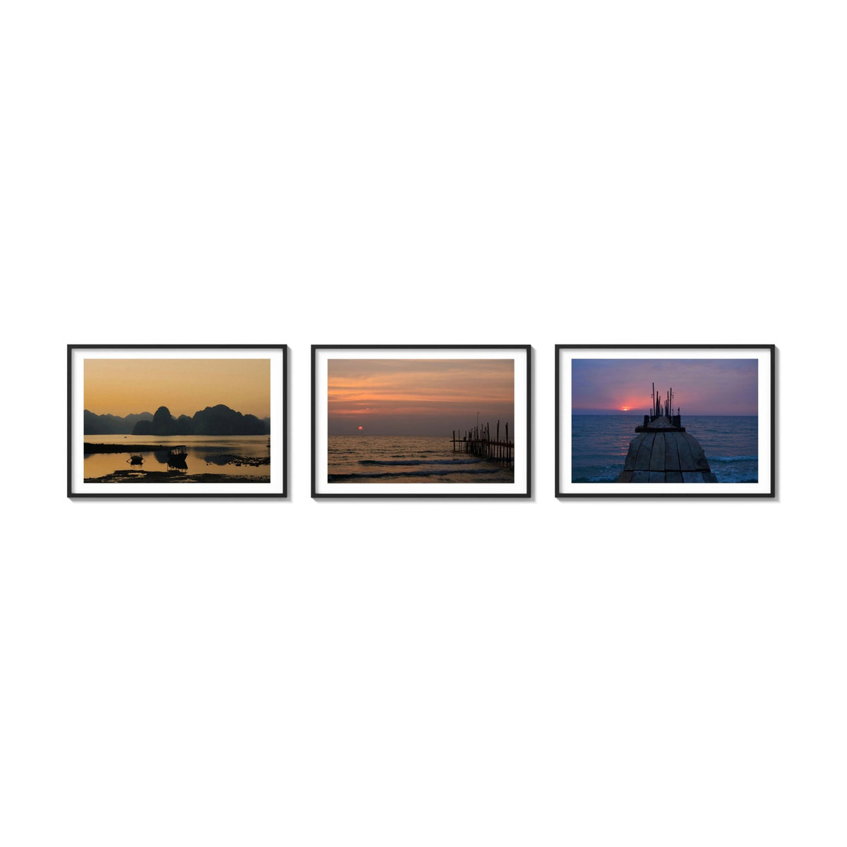 The Monsoon Wall — Large, black frames