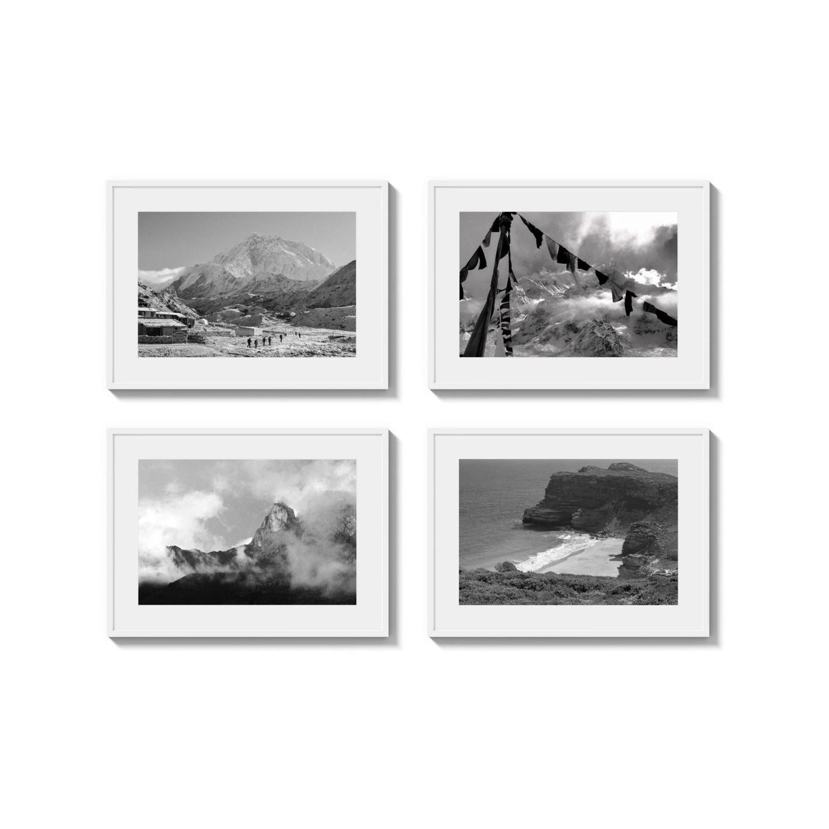 The Wilderness Grid — Medium, white frames